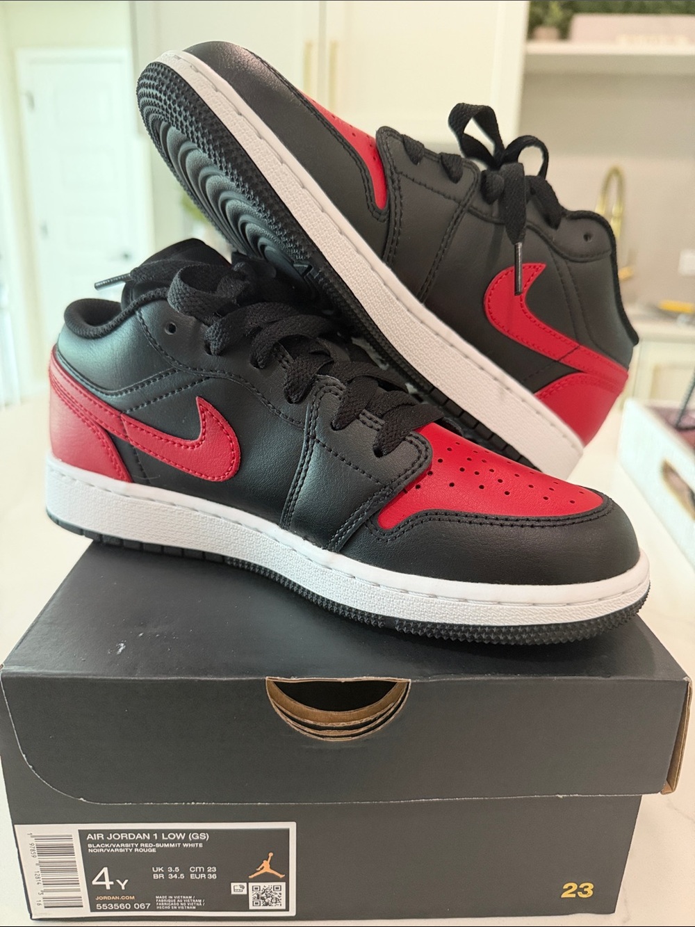 Nike Air Jordan 1 Low Black and Red